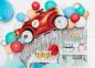 Preview: XXL Folienballon Figur - Roter Rennwagen - 93cm x 48cm