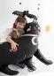 Preview: XXL Folieballon Figur - Schwarze Katze - 96cm x 95cm