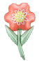 Preview: XXL Folienballon Figur - Blume - 53cm x 96cm