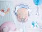 Preview: Folienballon Figur - Kopf Babyboy - ø 45cm