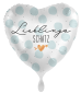 Preview: Folienballon herzförmig - Lieblingsschatz - ø 43cm