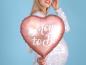 Preview: Folienballon Herz - Mom to be, rosa - ø 35cm