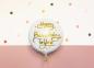 Preview: Folienballon rund - Happy Birthday goldene Schrift - ø 35cm
