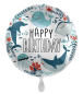Preview: Folienballon - Happy Birthday, Unterwasserwelt - ø 43cm
