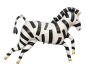Preview: XXL Folieballon Figur - Zebra - 100cm x 82 cm