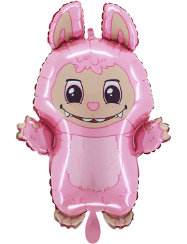 XL Folienballon - Labubu rosa - 67cm