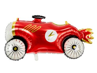 XXL Folienballon Figur - Roter Rennwagen - 93cm x 48cm