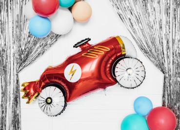 XXL Folienballon Figur - Roter Rennwagen - 93cm x 48cm