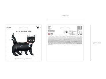 XXL Folieballon Figur - Schwarze Katze - 96cm x 95cm