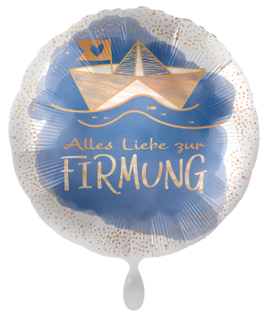 Folienballon - Firmung Schiff - ø 43cm