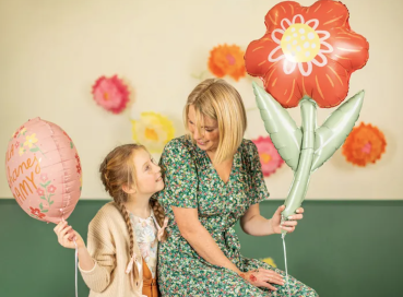 XXL Folienballon Figur - Blume - 53cm x 96cm