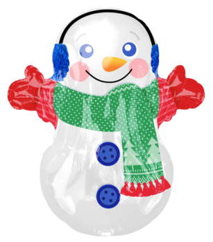 XL Folienballon Figur - Schneemann - 53cm