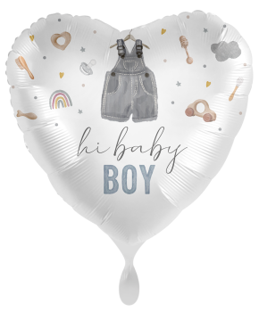 Folienballon - Hi, Baby Boy (Hose) - ø 43cm