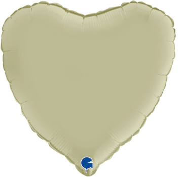 Folienballon - Herz Olivgrün - ø 46cm