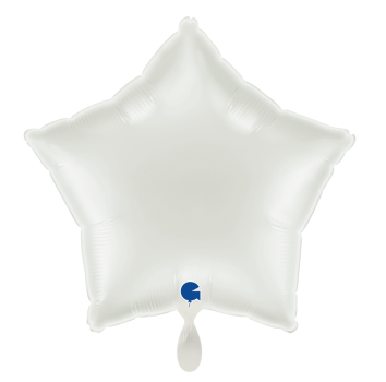 Folienballon - Stern, weiß - ø 45cm