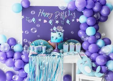 XXL Folienballon Figur - Narwal - ø 87cm