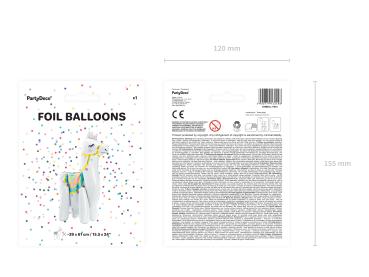 XL Folienballon Figur - Lama - 61cm x 39cm