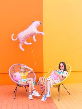 Preview: XXL Folienballon Figur - Leopard - ø 103cm