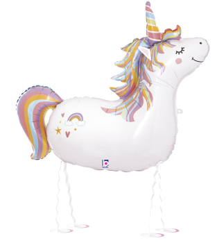 Preview: XXL Walking Balloon - Einhorn - ø 91cm