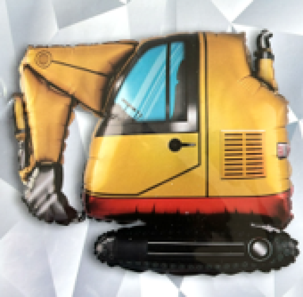 XXL Folienballon Figur - Raupenbagger - ø 76m