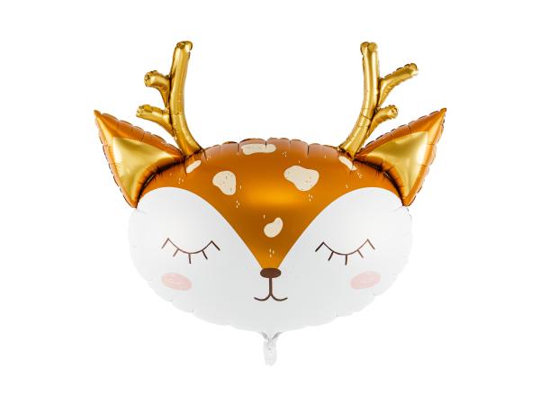 XL Folienballon Figur - Rentier - 73cm x 64cm