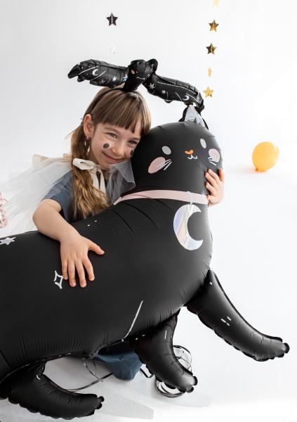 XXL Folieballon Figur - Schwarze Katze - 96cm x 95cm