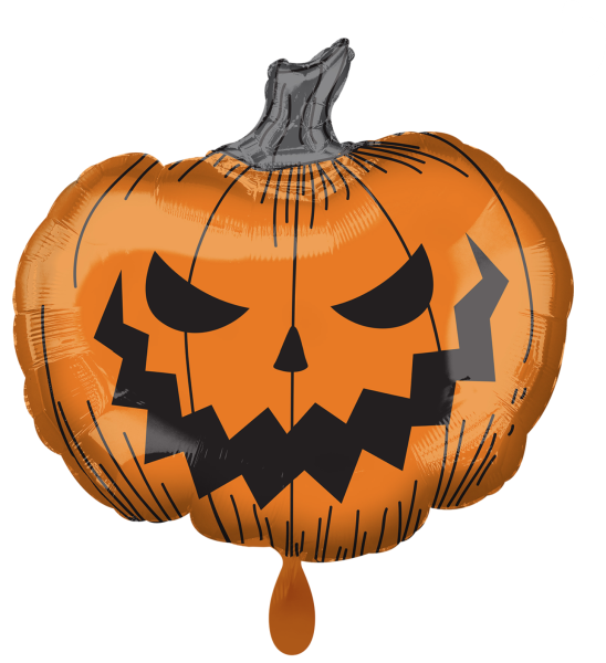 XL Folienballon Figur - Halloween Kürbis- ø 68cm