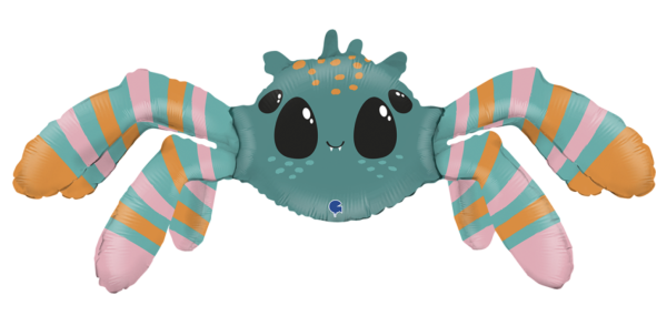 XL Folienballon Figur - Bunte Spinne - ø 74cm