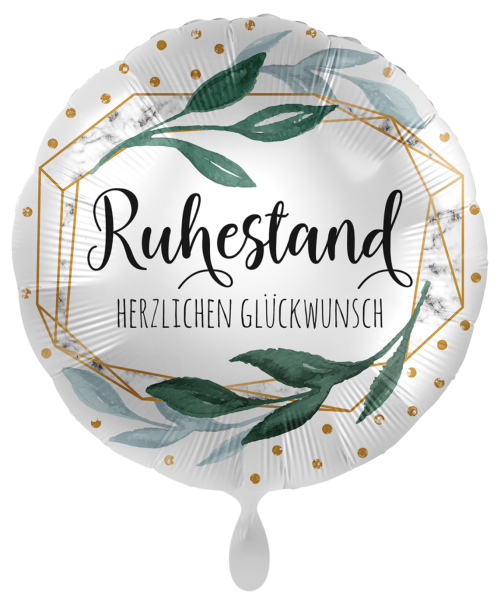 Folienballon - Ruhestand, Herzlichen Glückwunsch - ø 43cm