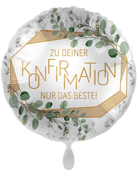 Folienballon - Zu deiner Konfirmation nur das Beste - ø 43cm