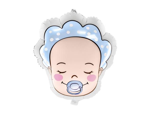 Folienballon Figur - Kopf Babyboy - ø 45cm