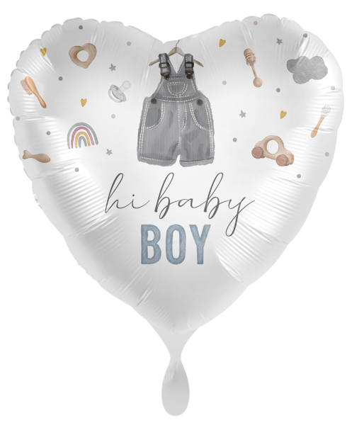 Folienballon - Hi, Baby Boy (Hose) - ø 43cm
