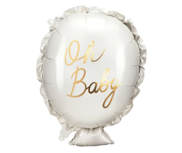 XL Folienballon Figur - Kissen, Oh Baby - 69cm x 53cm