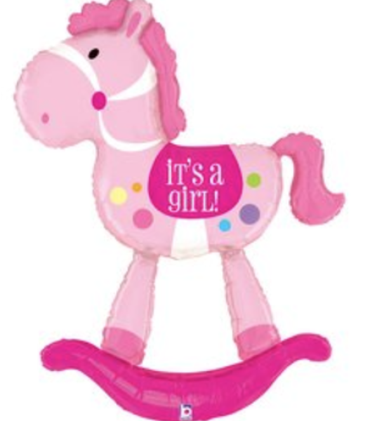 XXL Folienballon Figur - Schaukelpferd - 152cm