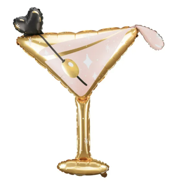 XXL Folienballon - Cocktailglas - 104cm x 86cm
