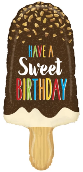 XXL Folieballon Figur - Eis: Have a sweet birthday - 91cm