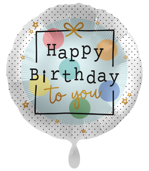 Folienballon - Geburtstagsgeschenk - ø 43cm