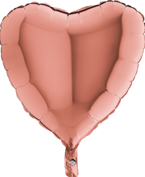Folienballon - Herz Roségold - ø 45cm