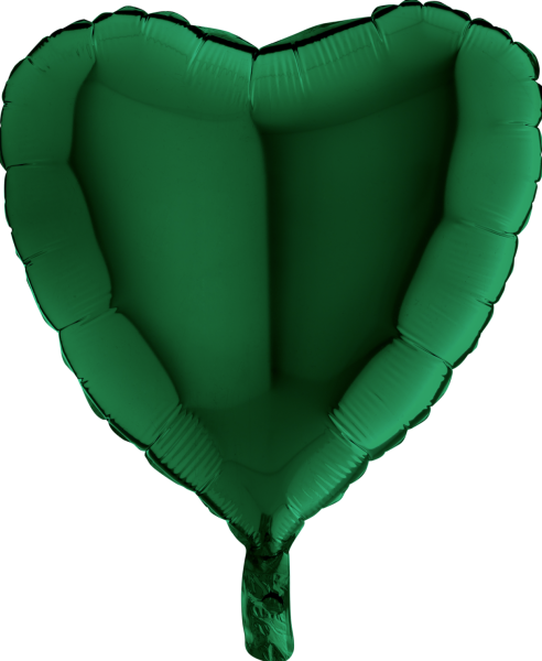Folienballon - Herz grün - ø 45cm