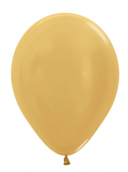Latexballon - Farbe: Gelbgold, reflex, schimmernd - je ø 30cm
