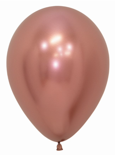 Latexballon - Farbe: Roségold, reflex, schimmernd - je ø 30cm