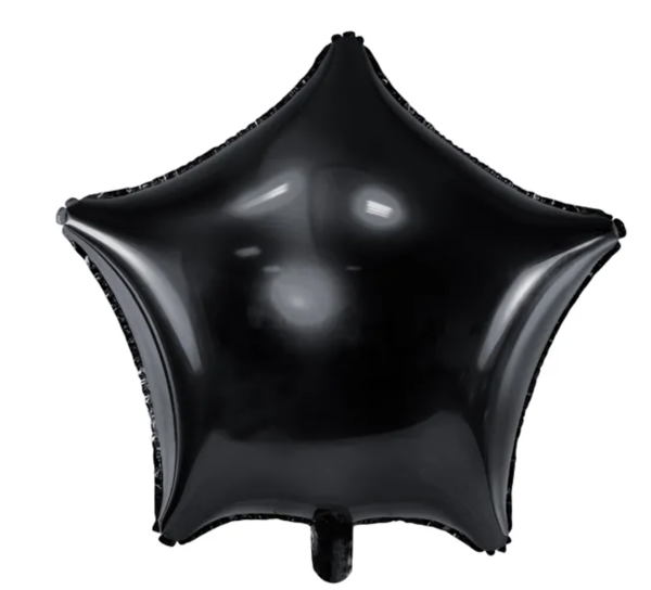 Folienballon - Stern Schwarz - ø 48cm