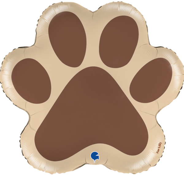 XL Folienballon Figur - Tier- / Hundepfote - 61cm