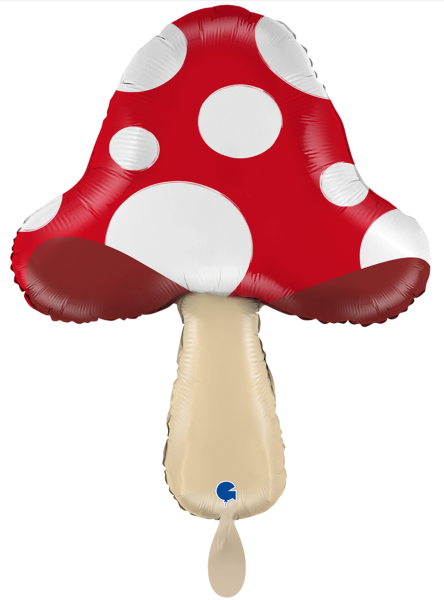 XL Folienballon Figur - Fliegenpilz - ø 66cm