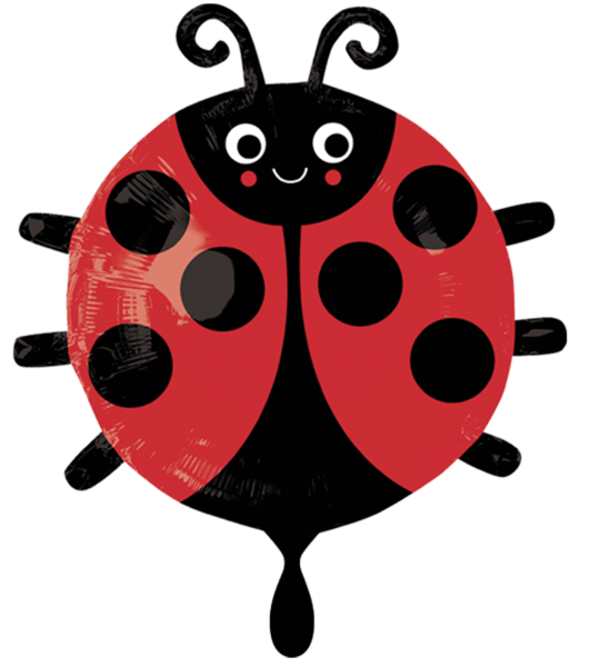 XL Folienballon Figur - Marienkäfer - 48cm