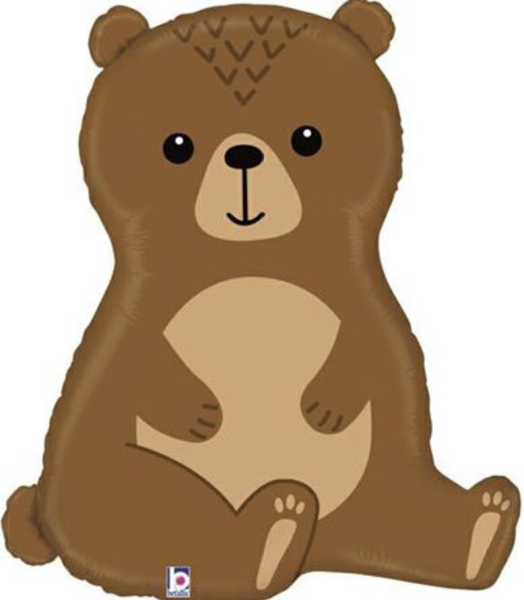XXL Folienballon Figur - Braunbär - 86cm